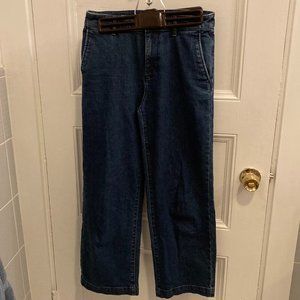 Muji Wide Legged Cropped Jeans